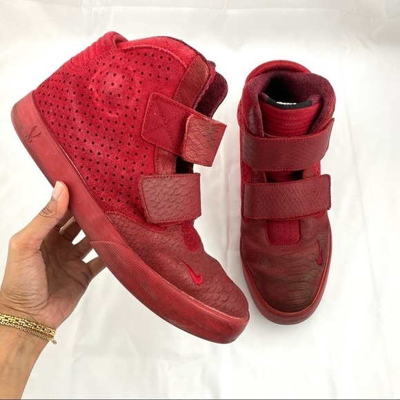 Nike Men’s Flystepper 2K3 Red October Sneakers High Top sz US 11 - Picture 2 of 16